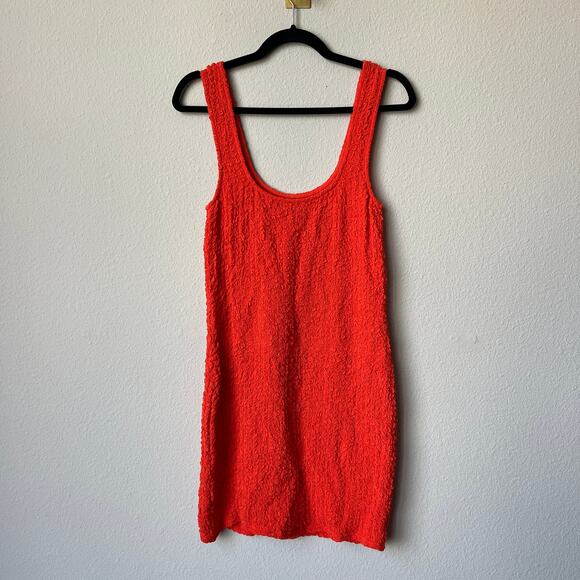 Rails Julie Cherry Red Popcorn Mini Dress Size M - Picture 3 of 7